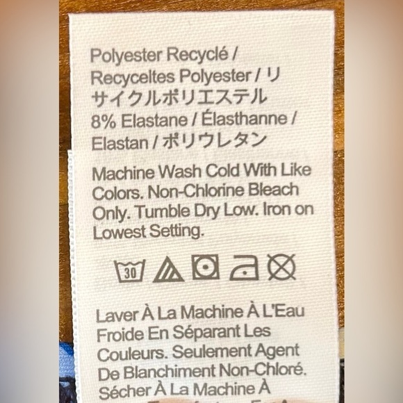 NWT J. Crew String Hipster Full-Coverage Bikini Bottom, Midnight-Blue Floral, XL - Picture 10 of 13